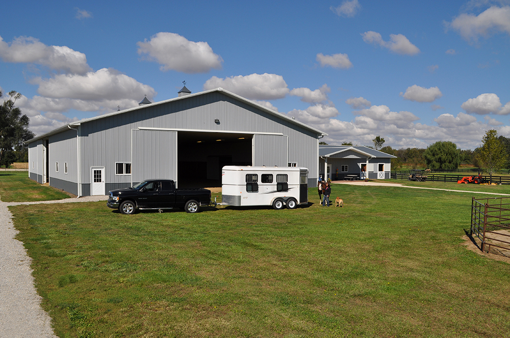Equestrian Buildings, Riding Arenas, Horse Barns and Shelters.